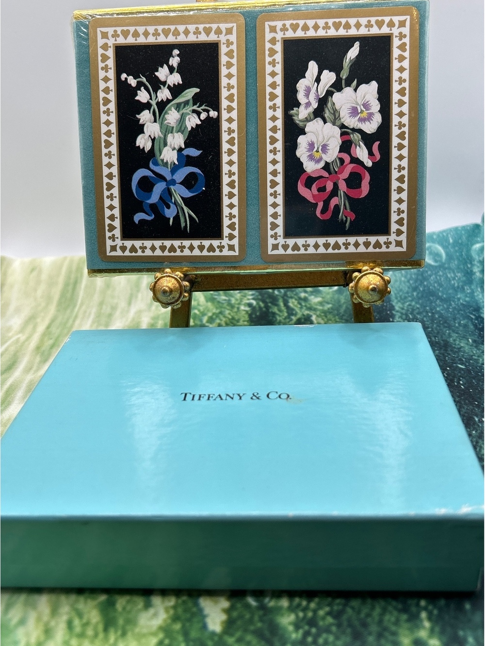 Rare Vintage 1980s Tiffany & Co Playing Card Set 2 Decks Sealed Excellent Cond